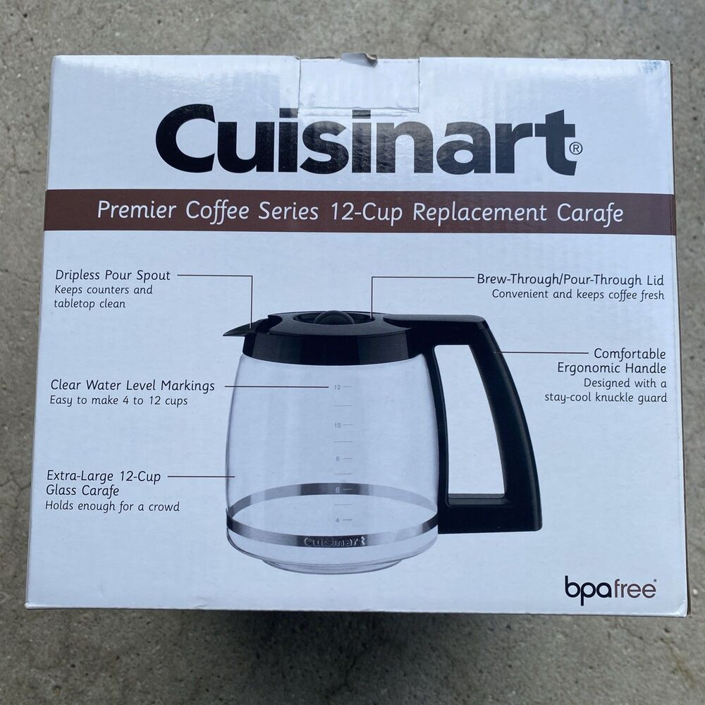 Cuisinart Premier Coffee Series 12-Cup Replacement Carafe Glass DCC-1200PRC